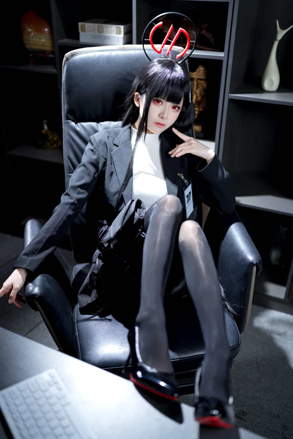 九柒喵 - No.026 蔚蓝档案 调月莉音 [64P-1.4GB] tg@simisebaisi 【丝足阁】013.webp